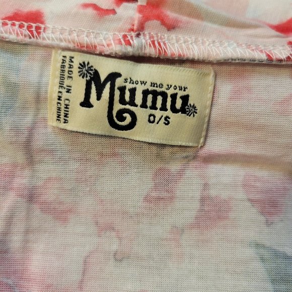 Show Me Your Mumu Brie Robe Garden of Blooms One Size Pink Rose Floral - Picture 6 of 7